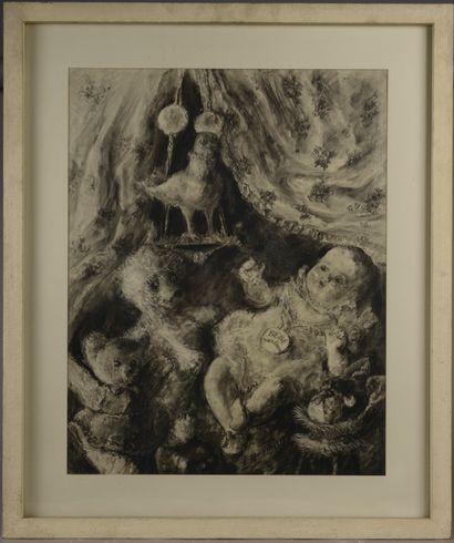 null Louise HERVIEU (1878-1954).

"Baby talker".

Charcoal signed in the lower middle.

Height...