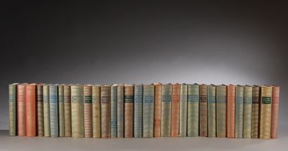 null Set of 31 books bound and stapled, Collection La Pléiade including: Rabelais,...