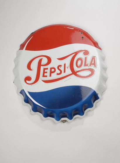 null Pespi Cola (small lack of enamel)

enamel plate