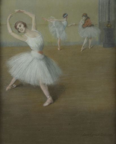 null Pierre CARRIER-BELLEUSE (Paris, 1851 - Paris, 1932).
The dancers.
Pastel on...