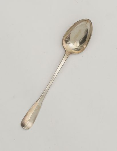 Spoon with stew out of silver 950 thousandth...