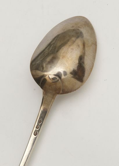 null Spoon with stew out of silver 950 thousandth (punch with the first cock), model...