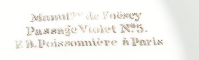 null Manufacture of FOËSEY, passage Violet N°5 Faubourg Poissonnière in Paris.
Part...