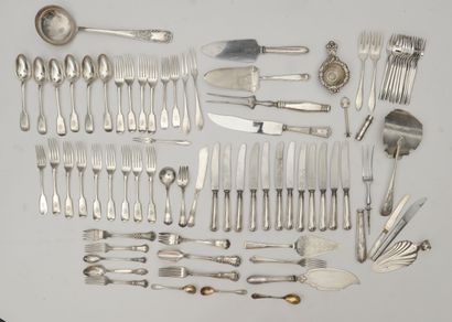Lot of silver plated cutlery of different...