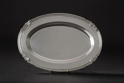 CHRISTOFLE for GALLIA.
Oval dish in silver...