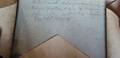 null Eugène BOUDIN (1824 - 1898), attribué à.
Marines.
Crayon noir sur papiers montés...