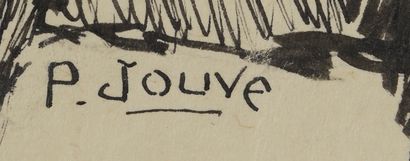 null Paul JOUVE (1878 - 1973).
Portrait du fox-terrier de Paul Jouve, Betty, dite...