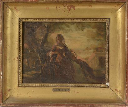 null Camille Joseph Étienne ROQUEPLAN (vers 1800-1855).
Femme assise.
Huile sur toile...