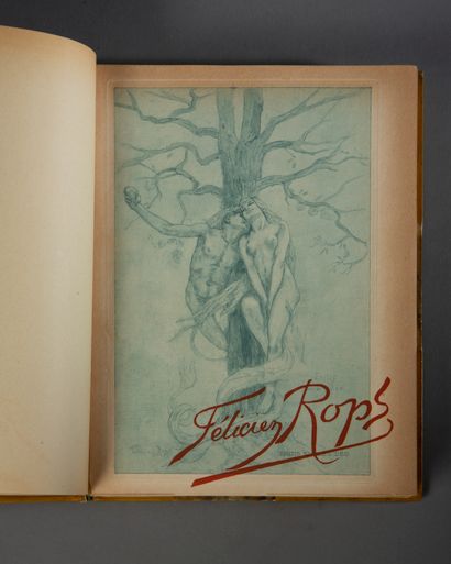 null RAMIRO (Erastene). Félicien Rops. Paris, Pellet et Floury, 1905. In-4, illustrated...