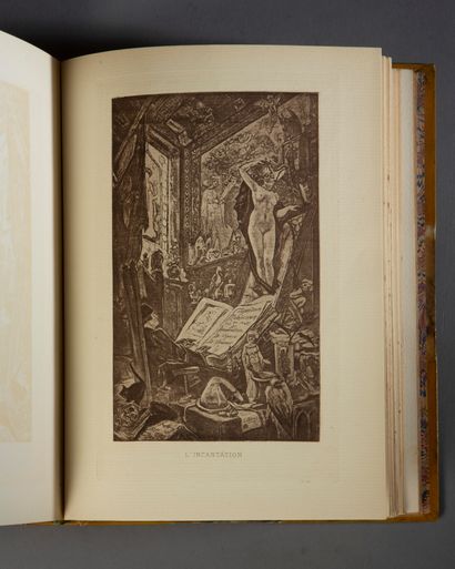 null RAMIRO (Erastene). Félicien Rops. Paris, Pellet et Floury, 1905. In-4, illustrated...
