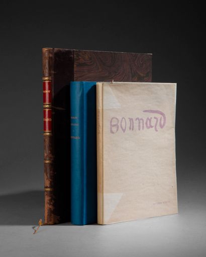 null [BONNARD]. Set of 3 volumes including:

TERRASSE (Ch.). Pierre Bonnard. Paris,...
