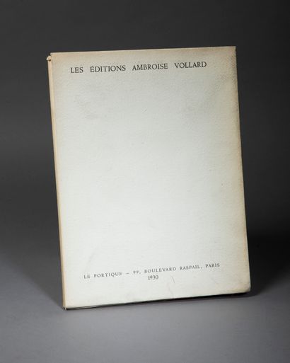 null VOLLARD. Catalogue complet des éditions d’Ambroise Vollard. Paris, Le Portique,...