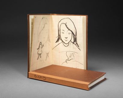 null HUYGHE (René). The notebook of Gauguin. Paris, Quatre-Chemins, 1952. 2 volumes...