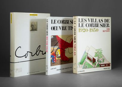  LE CORBUSIER. Ensemble de 3 volumes comprenant in-4 sous cartonnage et jaquette... Gazette Drouot