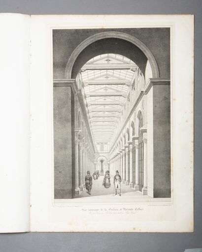 null BILLAUD (J.). Colbert Gallery and Rotunda leading from the rue Vivienne to the...
