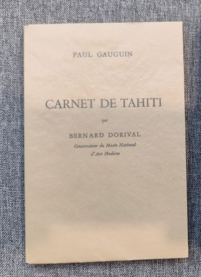 null GAUGUIN (Paul). Le carnet de Tahiti. Paris, Quatre-Chemins, 1954. 2 volumes...