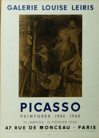 null Pablo PICASSO (1881-1973) (d’après). Le peintre au travail. Peintures 1962-1963...