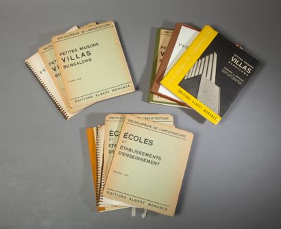 null [Encyclopedia of Architecture] Set of 8 volumes including:
- Small houses Villas...