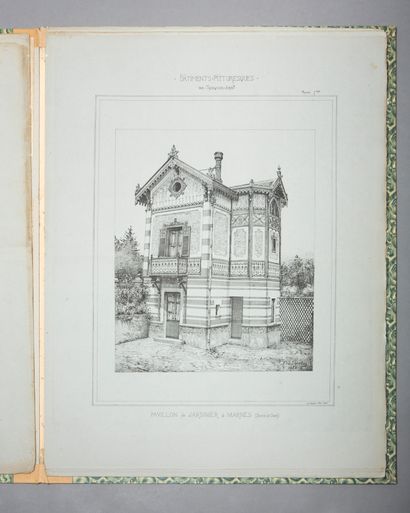 null TRONQUOIS (Auguste). Bâtiment pittoresques: recueil de cottages, villas, chalets,...