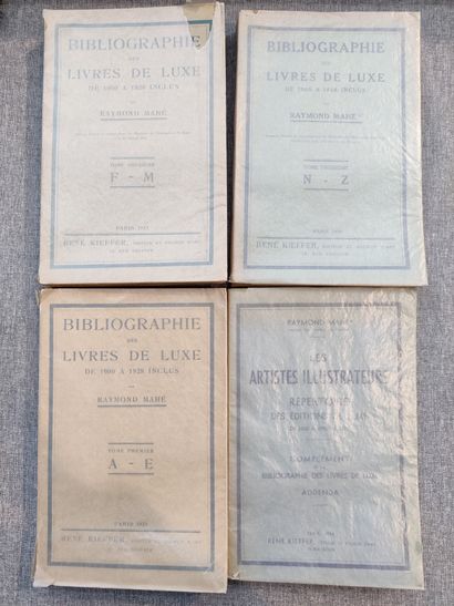 null MAHE (Raymond). Bibliographie des livres de luxe. Paris, René Kieffer, 1931....
