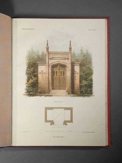 null Architektinisches Skizzen-Buch. Berlin, Ernst Korn, 1857 et L'Architecture allemande...
