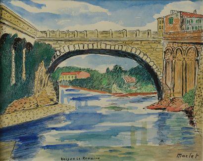 Elisée MACLET (1881-1962).

The Roman Bridge...