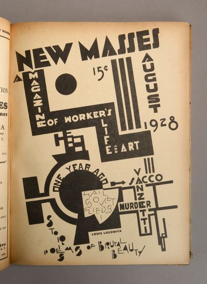 null [AVANT GARDE AMERICAINE]. New Masses - . New-York, Juin 1928 - Juin 1929.
Rare...