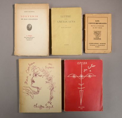 null COCTEAU (Jean). Ensemble de 5 volumes brochés comprenant :
- Opera. Paris, Arcanes,...