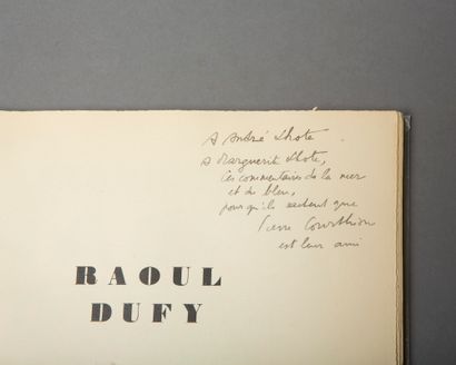 null COURTHION (Pierre). RAOUL DUFY. Paris, Éditions des Chroniques du jour, 1929....
