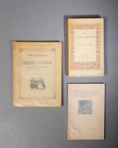 null Ensemble de 3 volumes in-8 brochés sur papier Japon comprenant :
-HALLER (Gustave)....