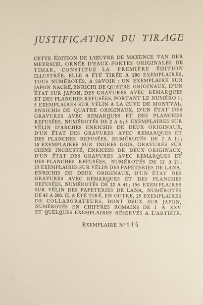 null VAN DER MEERSCH (Maxence). Corps et âmes. Paris, éditions arc en ciel, 1944....