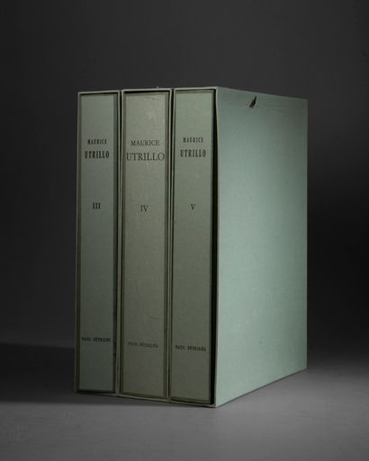 null [UTRILLO] PETRIDES (Paul). L’oeuvre complet de Maurice Utrillo. Paris, Paul...
