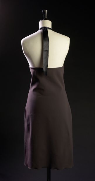null JOHANN RISS - T.: M
Plum anthracite synthetic dress, tied behind the neck with...