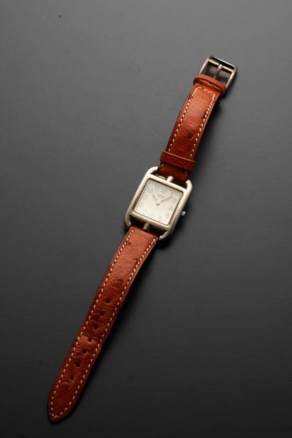 null HERMÈS "Cap Cod".
Bracelet watch of lady out of silver 925 thousandths, the...