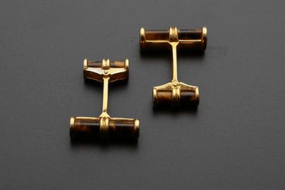 FRED.
Pair of 18k yellow gold cufflinks,...