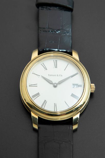 TIFFANY Co, n° 040222186.
Men's wristwatch...
