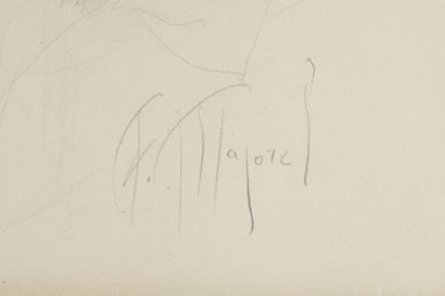 null Fernand MAJOREL (1898-1965).

Jeune femme alanguie.

Dessin au crayon et à la...