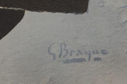 null D'après Georges BRAQUE (1882 - 1963)
Oiseaux noirs.
Épreuve signée dans la planche,...