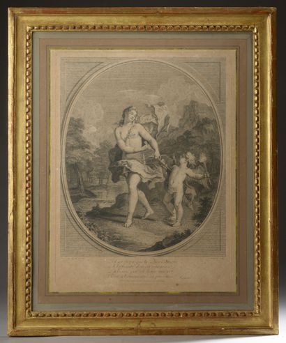 null D'après Antoine COYPEL (1661-1722), gravé par Louis DESPLACES (1682-1739). 
Vénus...
