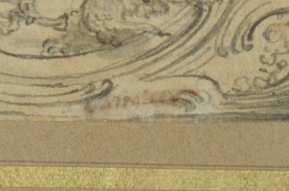 null Hubert François GRAVELOT (1699-1773).

Couple dans un décor rocaille.

Plume...