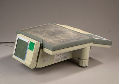 Scale for trade of brand OHAUS.
Type RI-15S.
Weighing...