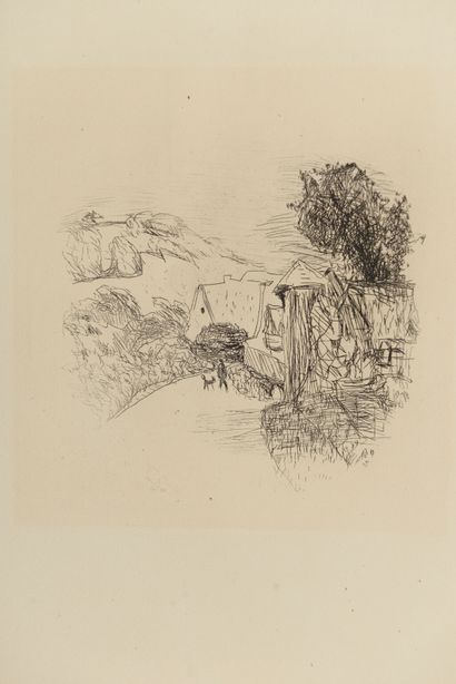 null After Pierre BONNARD (1867-1947).
Chemin - plate from the illustrations of Dingo...