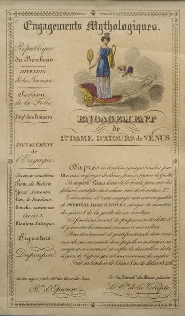 null Two framed pieces: 

- Diplôme de Franc-maçon, awarded by the Grande Loge Nationale...