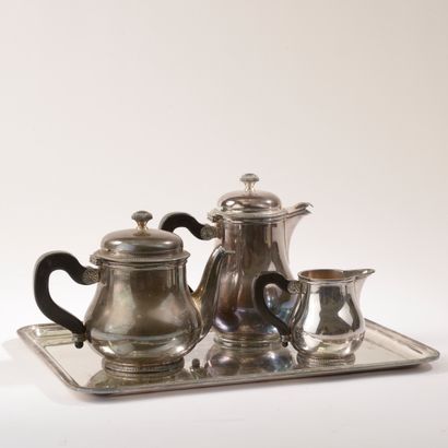 ERCUIS. 
Silver-plated metal tea and coffee...