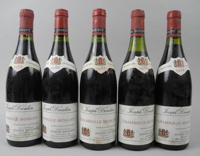 null 5 Bouteilles CHAMBOLLE-MUSIGNY Drouhin 1988 (1 LB)