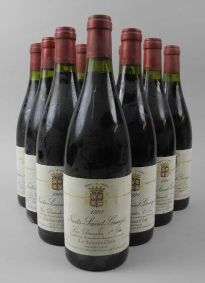 null 10 Bouteilles NUITS-ST-GEORGES "Les Damodes", Savour Club 1990