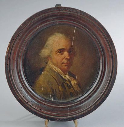 Attribué à Jean-Baptiste WICAR (Lille, 1762 - Rome, 1834) Portrait présumé de Jean-Baptiste...