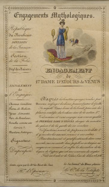 null Deux pièces encadrées : 
- Diplôme de Franc-maçon, décerné par la Grande Loge...