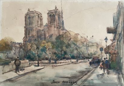 Georges ROUAULT (1871-1958).

Vue de Paris...