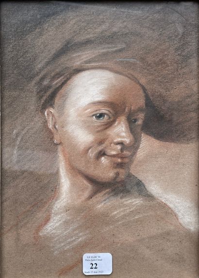 D'après Maurice QUENTIN DE LA TOUR (1704-1788).
Autoportrait...